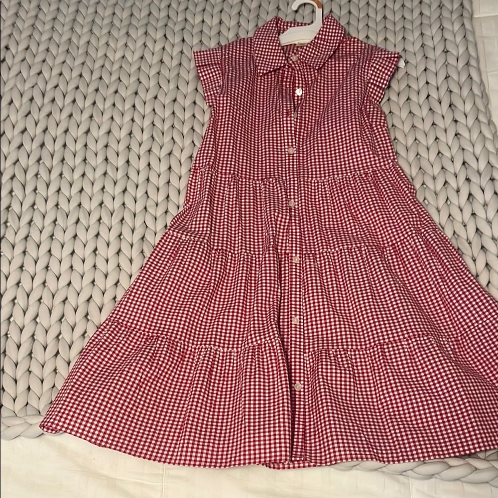 Monteau Red Gingham Dress